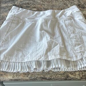 White Pleated Tennis Skirt